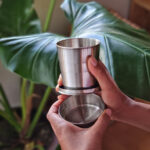 Vaso plegable "pa los viajes"