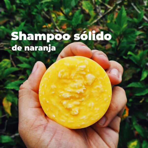 Shampoo sólido de naranja